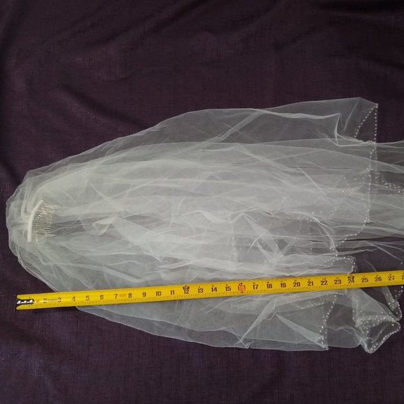 NWT! Wedding Veil ~32" Long - Picture 4 of 6